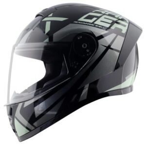 Vega Ranger Revenge Full Face Riding Helmet with Matte Shell, Comfortable Liner, Shock Absorbing Interior, Ventilated Fit, Lightweight Build,
